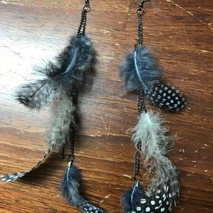 Feather Earrings.